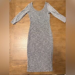 Chic Heather Gray Long Sleeve Dress